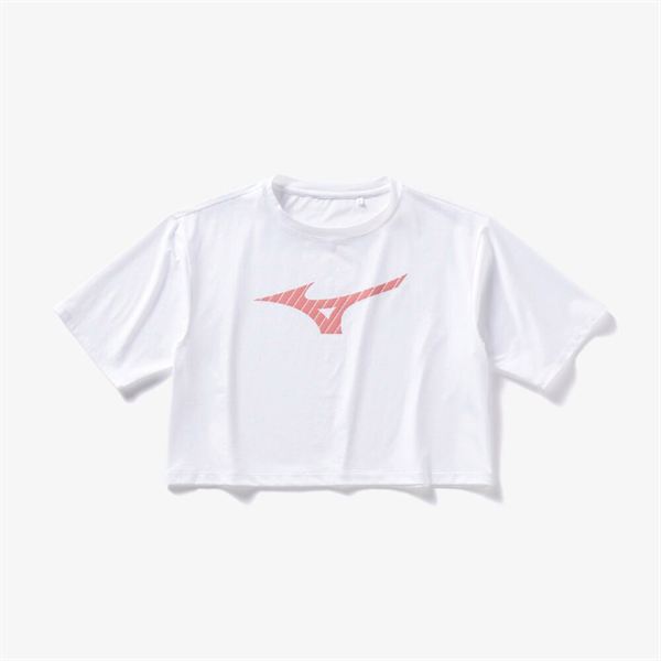 【ミズノ直営限定】ビッグロゴクロップドTシャツ(ワイドシルエット)