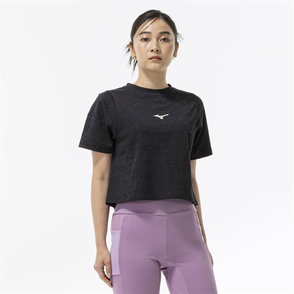 【ミズノ直営限定】シアージャカードクロップドTシャツ