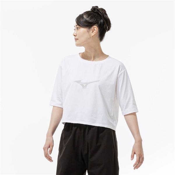 ストレッチソフトドライクロップドTシャツ(ワイドシルエット)