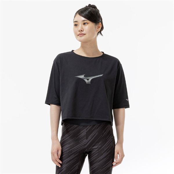 ストレッチソフトドライクロップドTシャツ(ワイドシルエット)