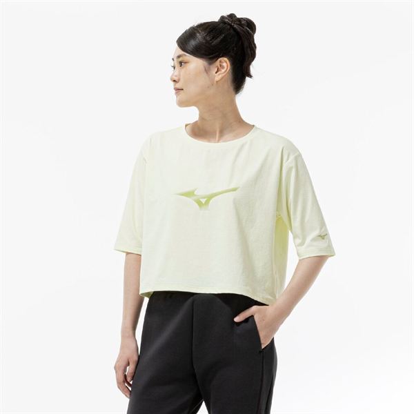 ストレッチソフトドライクロップドTシャツ(ワイドシルエット)