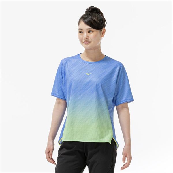 【汗処理／通気】ドライエアロフローグラデーションTシャツ(ワイドシルエット)