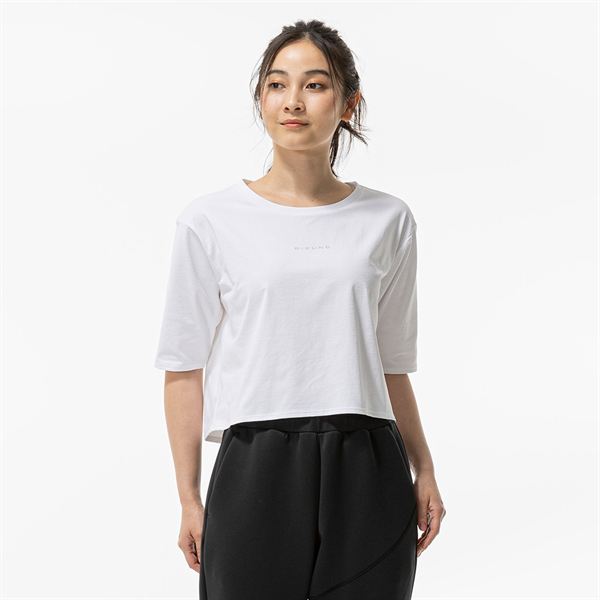 ストレッチソフトドライクロップドTシャツ(ワイドシルエット)