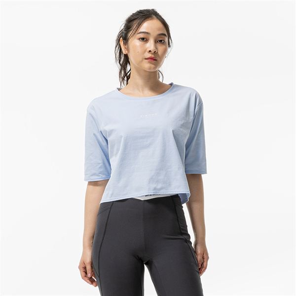 ストレッチソフトドライクロップドTシャツ(ワイドシルエット)