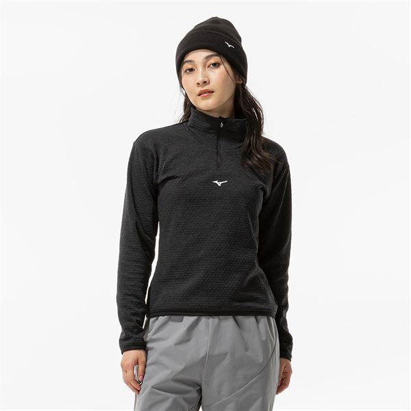 ストレッチフリースハーフジップTシャツ(長袖)