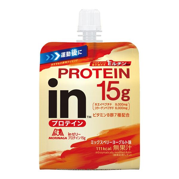 森永製菓／inゼリー プロテイン15g 150g(ミックスベリーヨーグルト味) ※