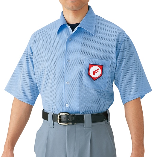 高校野球審判員用半袖シャツ(ノーフォーク型)