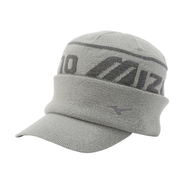 【吸湿発熱】ブレスサーモグラマラスMizunoロゴニットキャップ