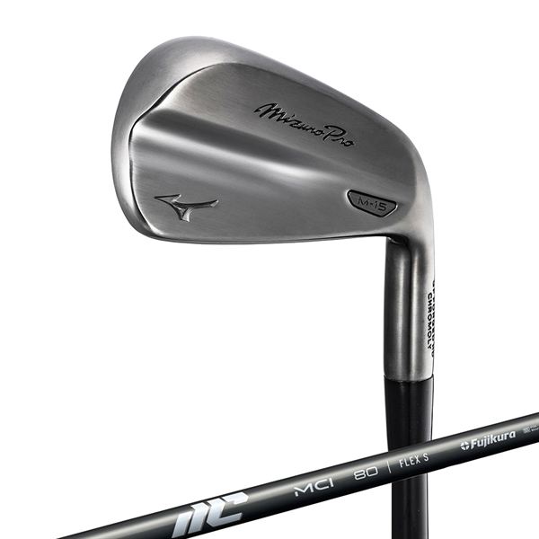 Mizuno Pro M-15 アイアン(グレーIP仕上げ) 6本組(No.5～9、PW)(MCI 80 カーボンシャフト付)