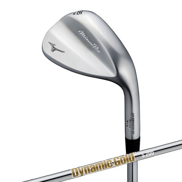 Mizuno Pro T-1 ウエッジ(ホワイトサテンブラッシュ仕上げ)(Dynamic Gold HT スチールシャフト付)