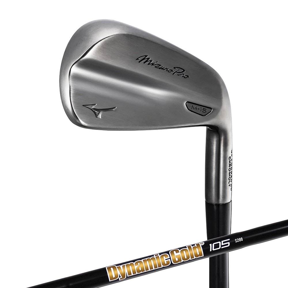Mizuno Pro M-15 アイアン(グレーIP仕上げ) 単品(No.4、GW)(Dynamic Gold 105 ONYX BLACK スチールシャフト付)