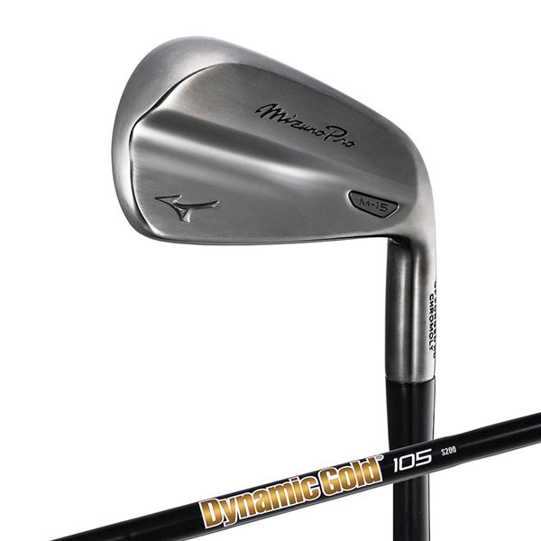 Mizuno Pro M-15 アイアン(グレーIP仕上げ) 6本組(No.5～9、PW)(Dynamic Gold 105 ONYX BLACK スチールシャフト付)