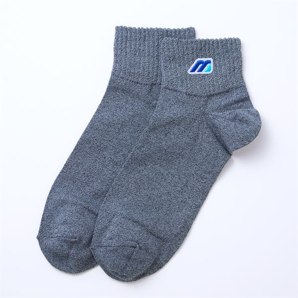 【ミズノ直営限定】モノグラムM kamiitoノンパイルショートソックス