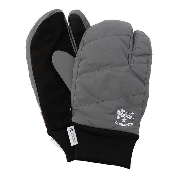 【IL BISONTE／吸湿発熱】WINDSTOPPER プロダクト 3フィンガーパデットミトン