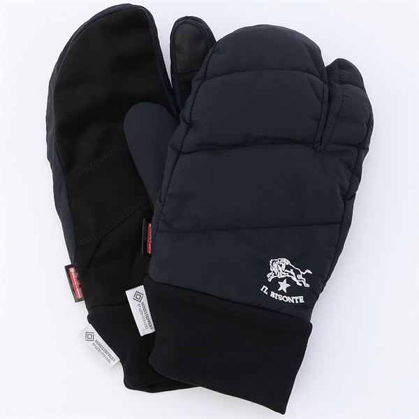 【IL BISONTE／吸湿発熱】WINDSTOPPER プロダクト フィンガーパデットミトン