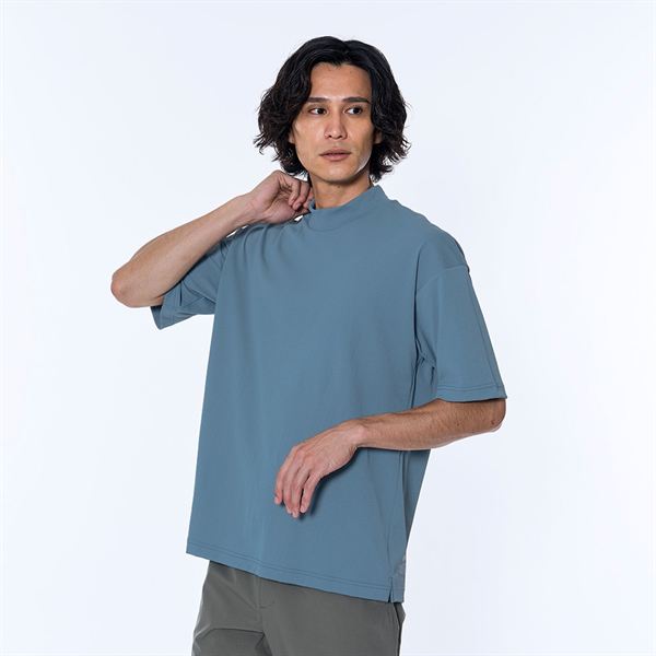 アンチスウェット モックネックTシャツ