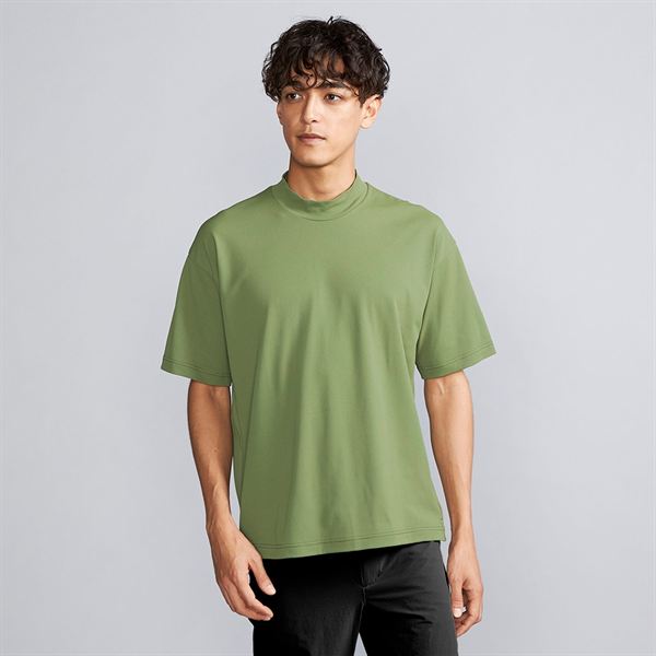 アンチスウェット モックネックTシャツ