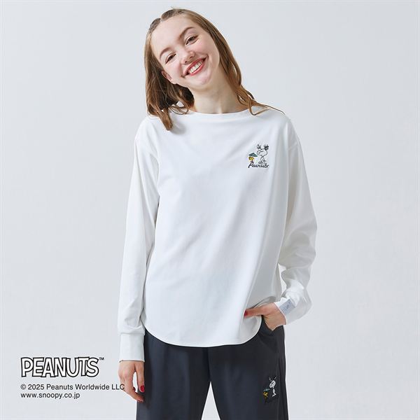【PEANUTS】アンチスウェット 長袖Tシャツ