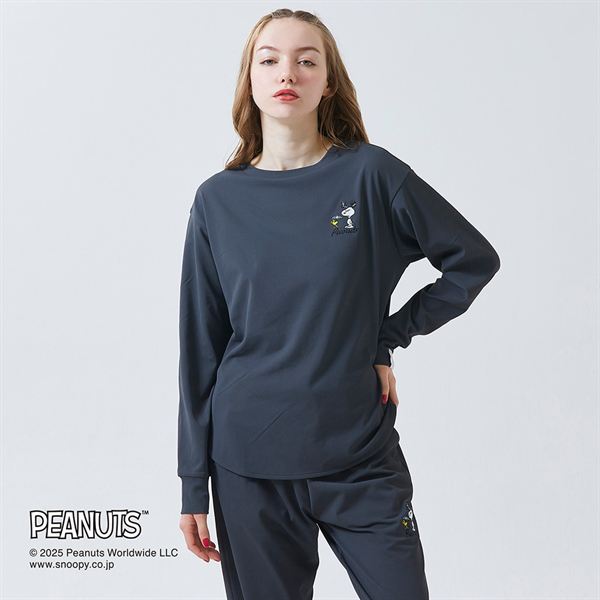 【PEANUTS】アンチスウェット 長袖Tシャツ