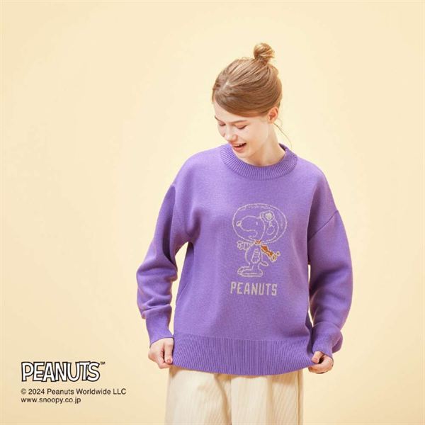 【PEANUTS／吸湿発熱】ブレスサーモ ニットセーター