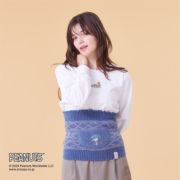 【PEANUTS／吸湿発熱】ブレスサーモゆるぬくウエストウォーマー(腹巻)