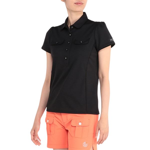 【MGFコレクション】バックハニカムラウンドカラーシャツ