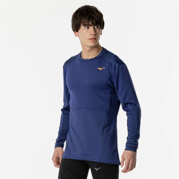 【発熱】ミズノサーマルチャージTシャツ(長袖／オーロラ)