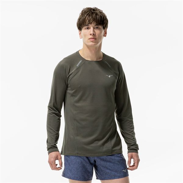 【汗処理／通気】ドライエアロフローTシャツ(長袖)