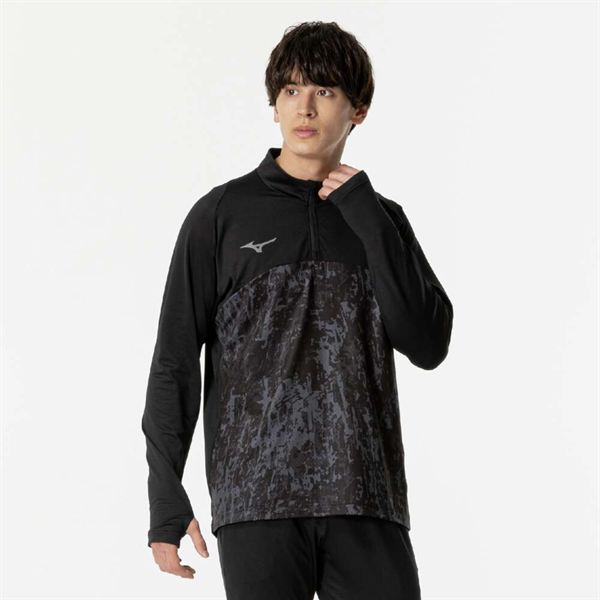 ストレッチフリースシャツ ハーフジップ