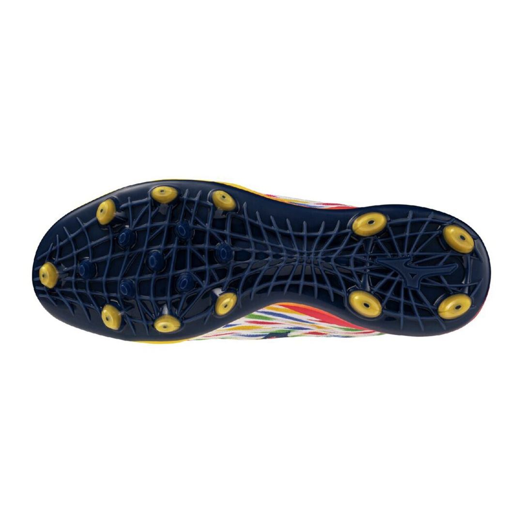 【ミズノプロ】クッションレボプロ TPU CR(野球／ソフトボール) ホワイト×ネイビー 30.0