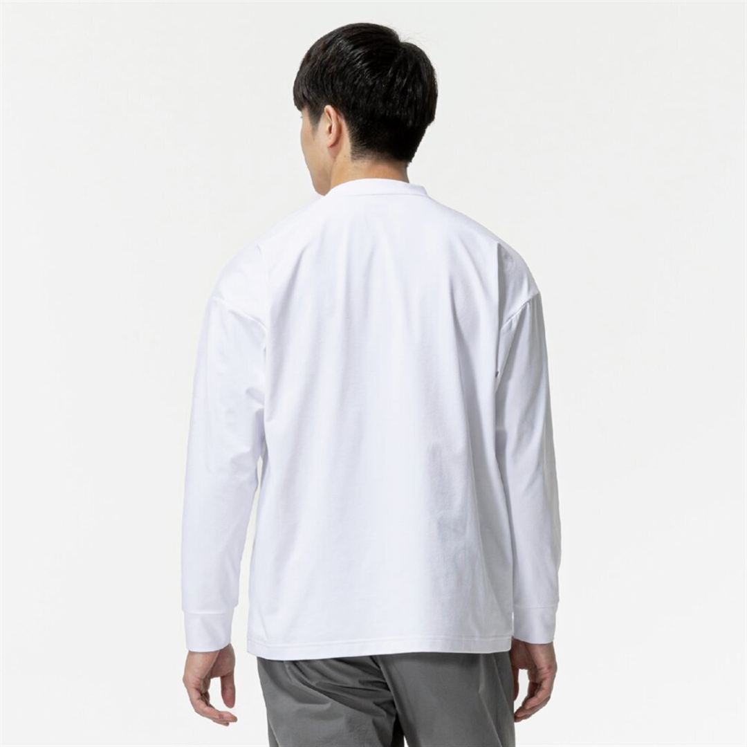 【ミズノ直営限定】ワンポイントロゴ ロングTシャツ ホワイト S