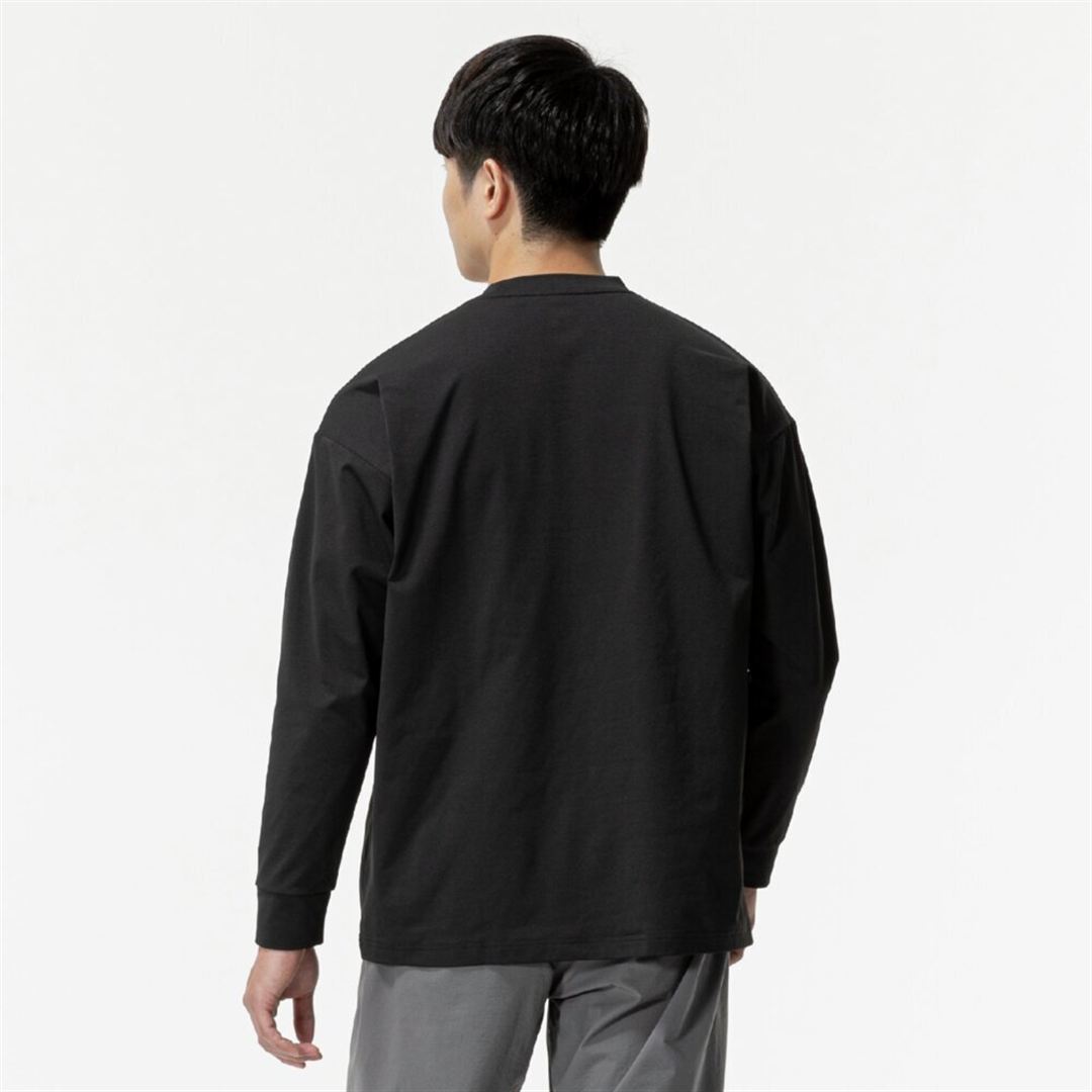 【ミズノ直営限定】ワンポイントロゴ ロングTシャツ ブラック XO