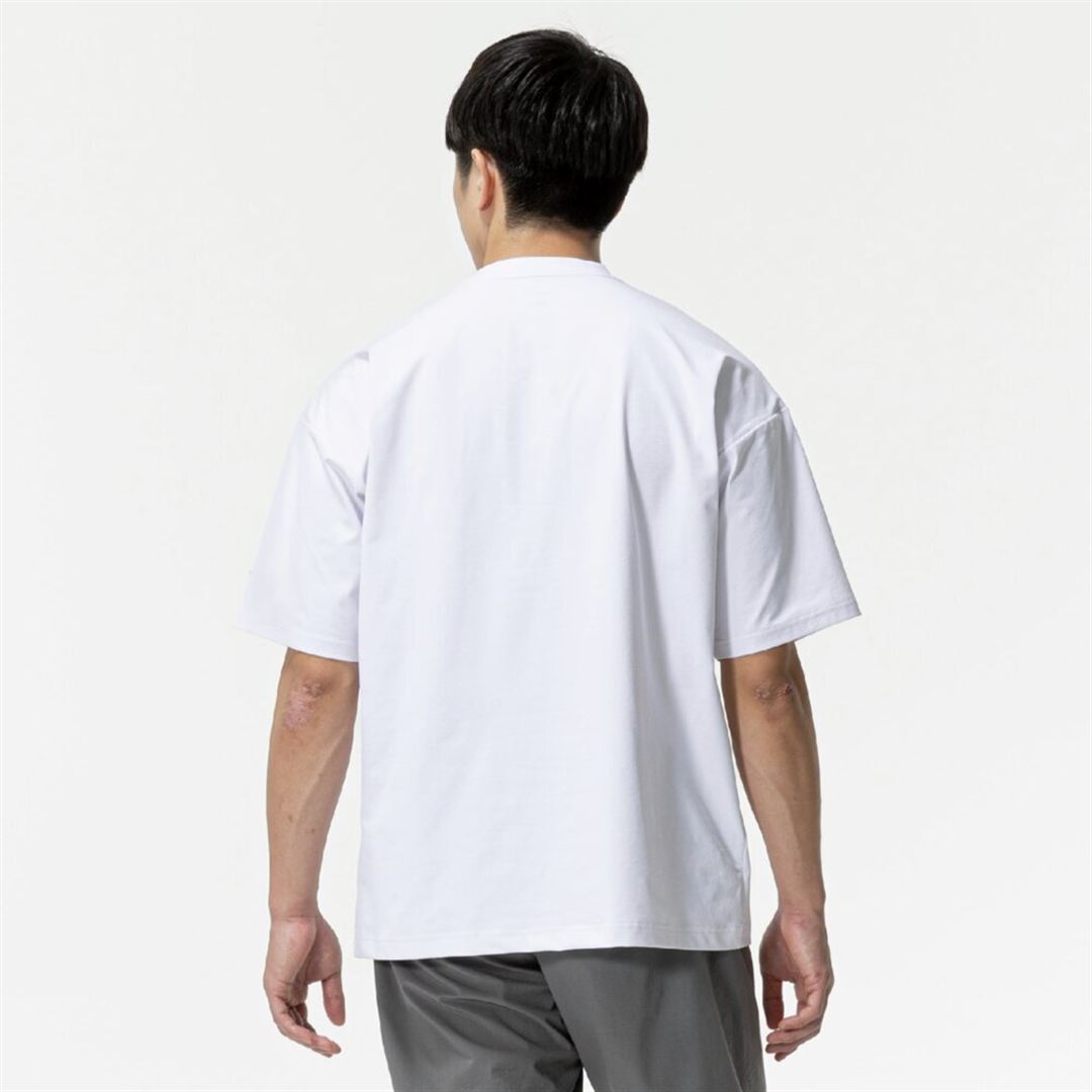 【ミズノ直営限定】ワンポイントロゴ Tシャツ(ワイドシルエット) ホワイト O