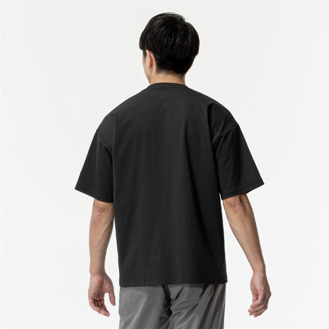 【ミズノ直営限定】ワンポイントロゴ Tシャツ(ワイドシルエット) ブラック O