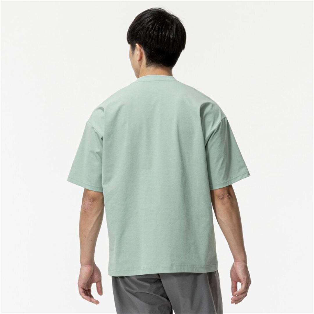 【ミズノ直営限定】ワンポイントロゴ Tシャツ(ワイドシルエット) フロスティグリーン O