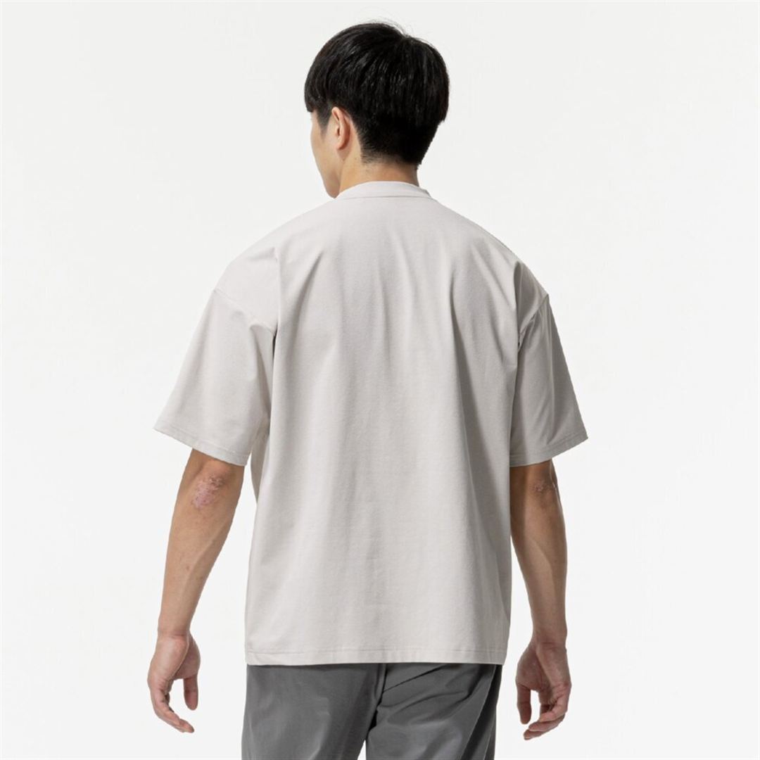 【ミズノ直営限定】ワンポイントロゴ Tシャツ(ワイドシルエット) シルバークラウド O