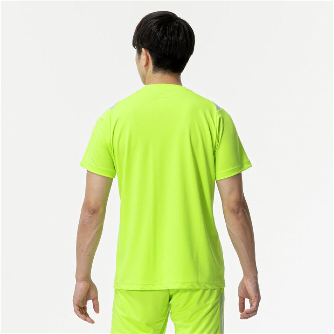 【ミズノプロ／接触冷感】クーリングTシャツ アシッドライム S