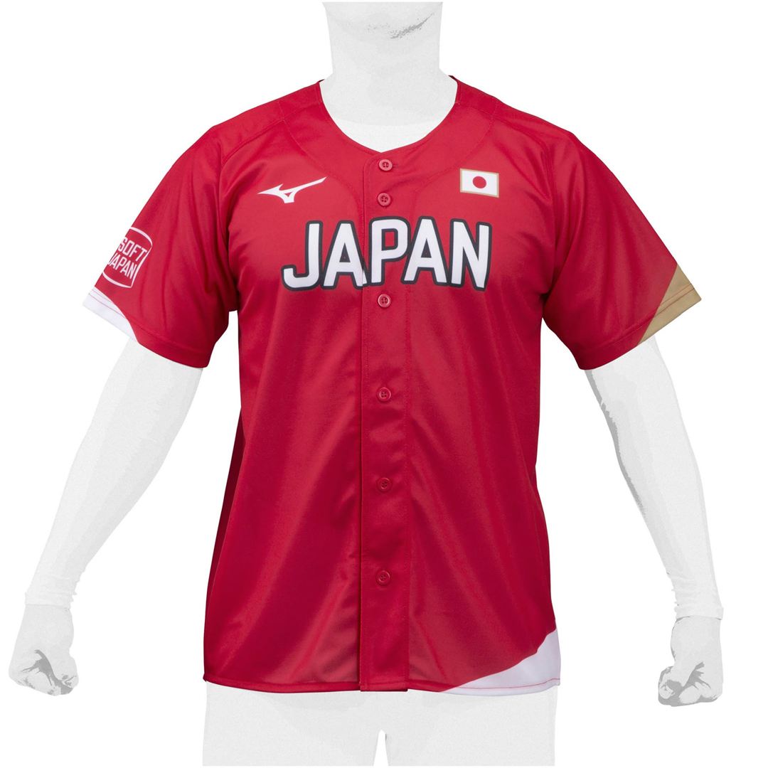 SOFT JAPANレプリカユニフォーム(番号ネームなし) レッド