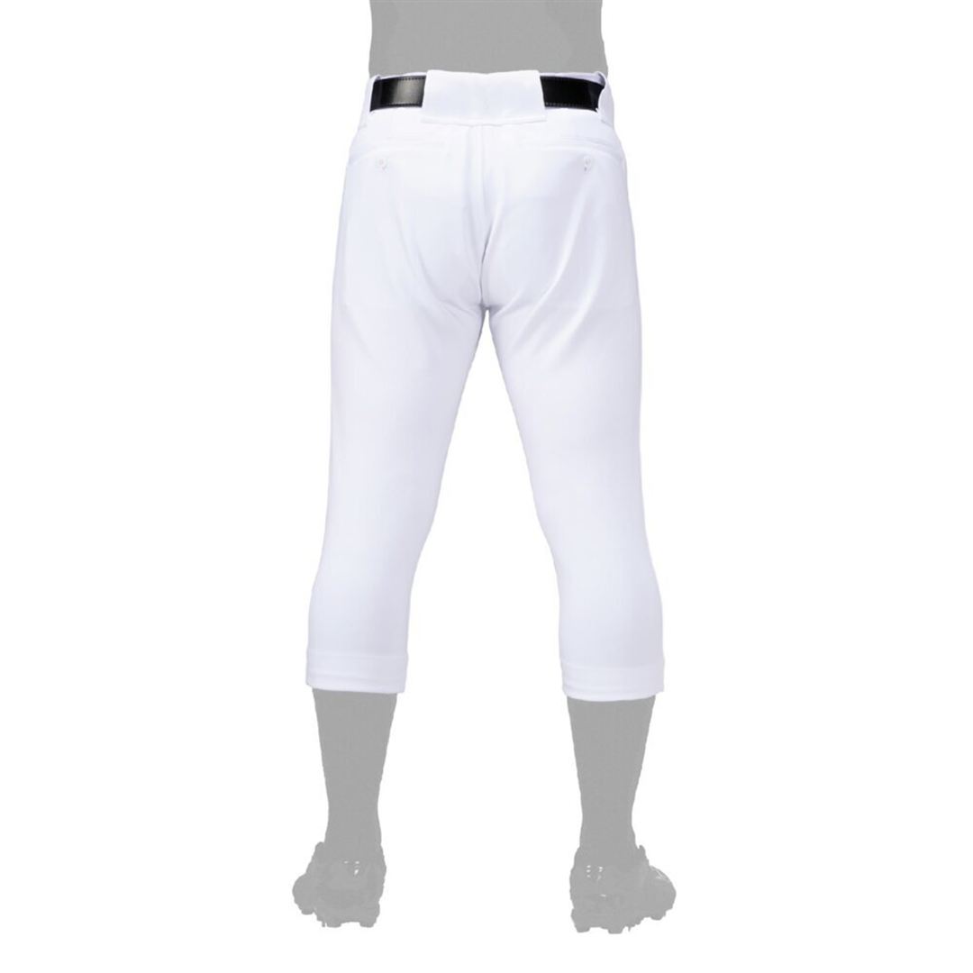 【ミズノ直営限定／ミズノプロ】強伸 ストレッチパンツ／レギュラーフィットタイプ(ワッペン付き) ホワイト XO