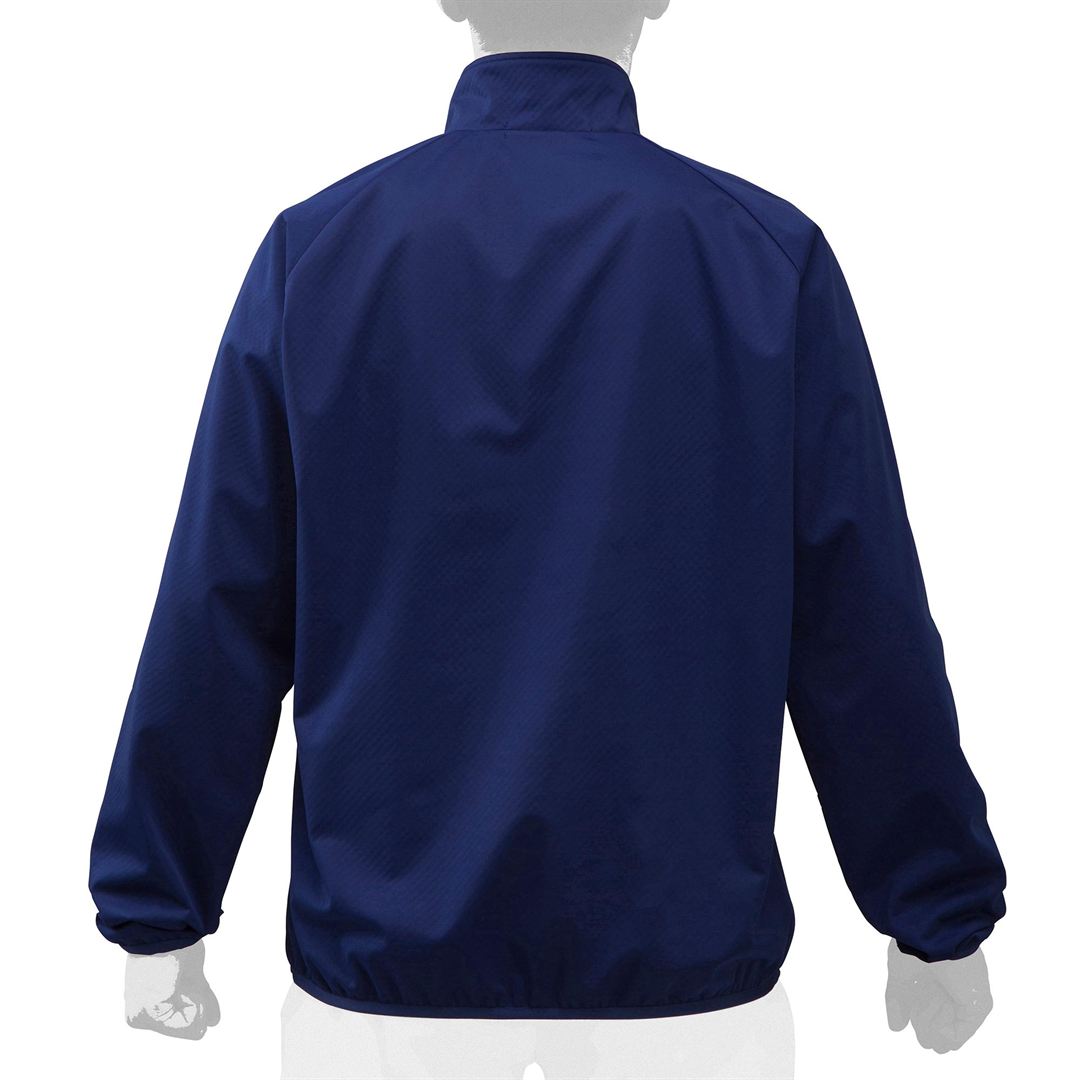 【ストレッチ／防風】テックシールドハーフZIPジャケット パステルネイビー XO