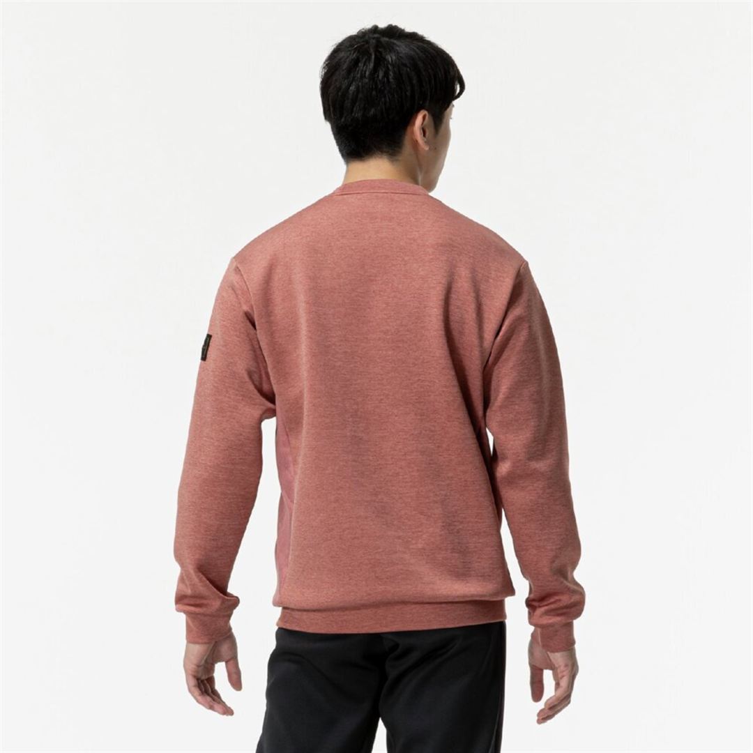 【ミズノプロ】ストレッチスウェット(丸首) マルサラワイン S