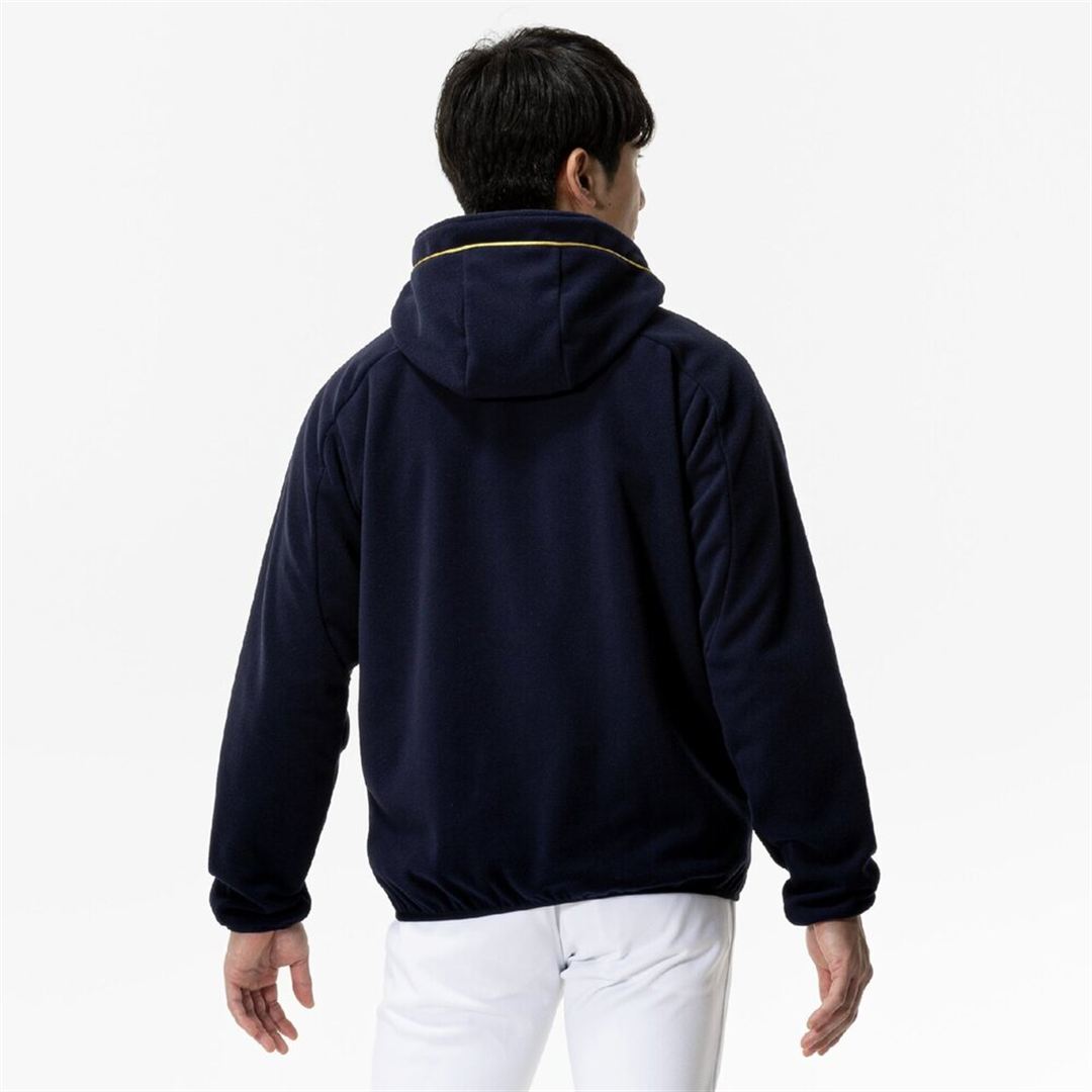 【ミズノプロ】フリースフーディ(厚手) ネイビー XO
