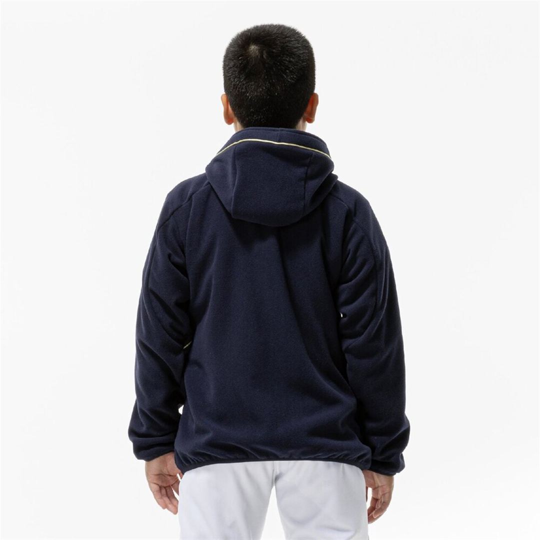 【グローバルエリート】フリースフーディ(厚手) ネイビー 160