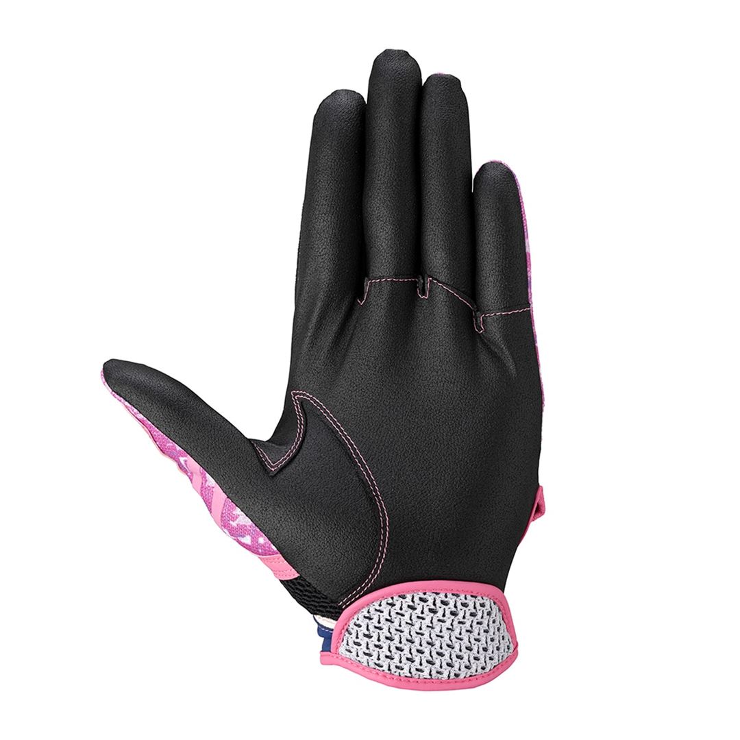 【ミズノプロ】守備手袋 26年秋冬限定カラー【左手用】 ブルー×ピンク×ピンク M