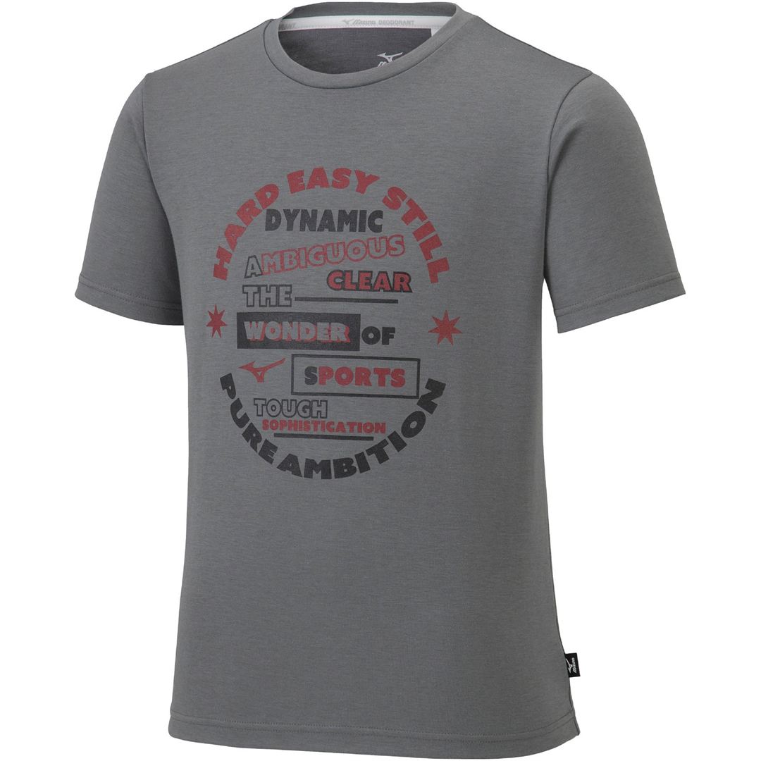 【ミズノ直営限定】グラフィックTシャツ グレー 130