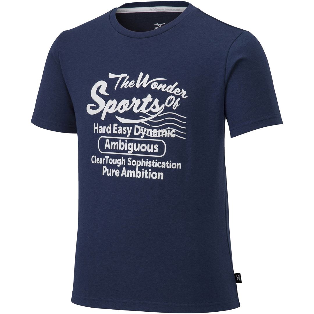 【ミズノ直営限定】グラフィックTシャツ ネイビー 120