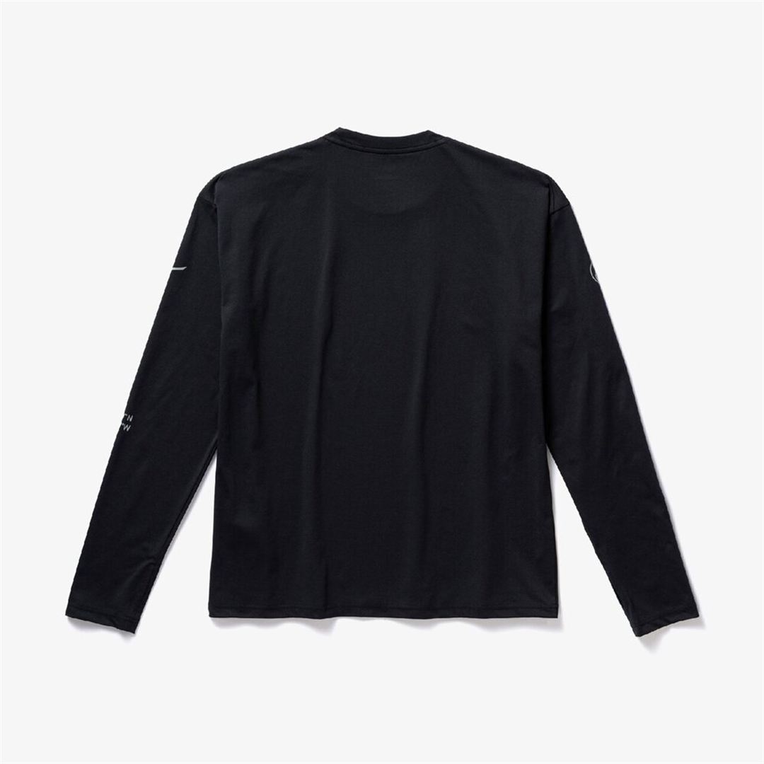 ストレッチソフトドライTシャツ(長袖)(小林陵侑選手コラボモデル) ブラック S