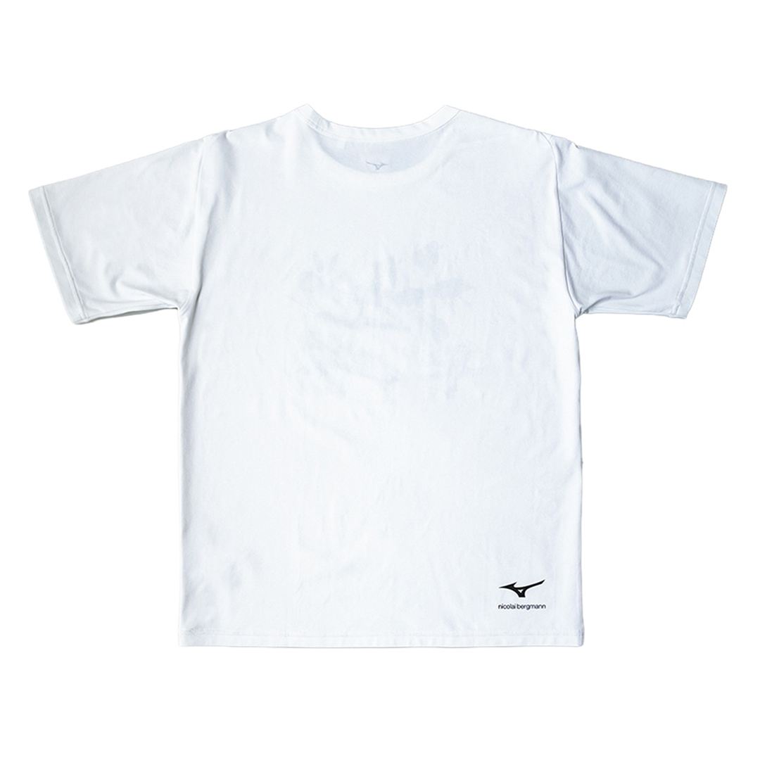 【ニコライ バーグマン】グラフィックTシャツ ホワイト×ブラック S