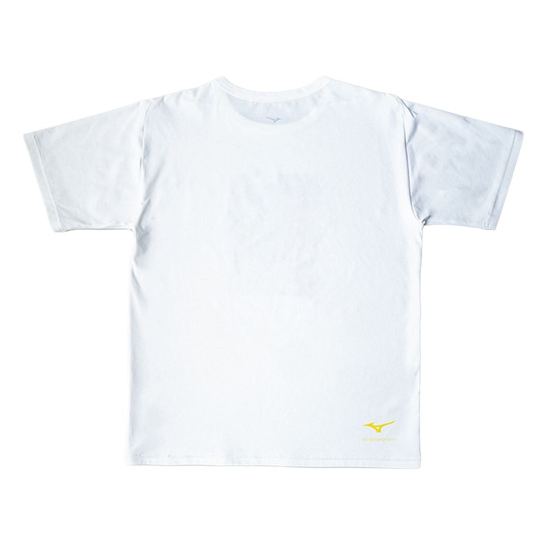 【ニコライ バーグマン】グラフィックTシャツ ホワイト×ピンク XL