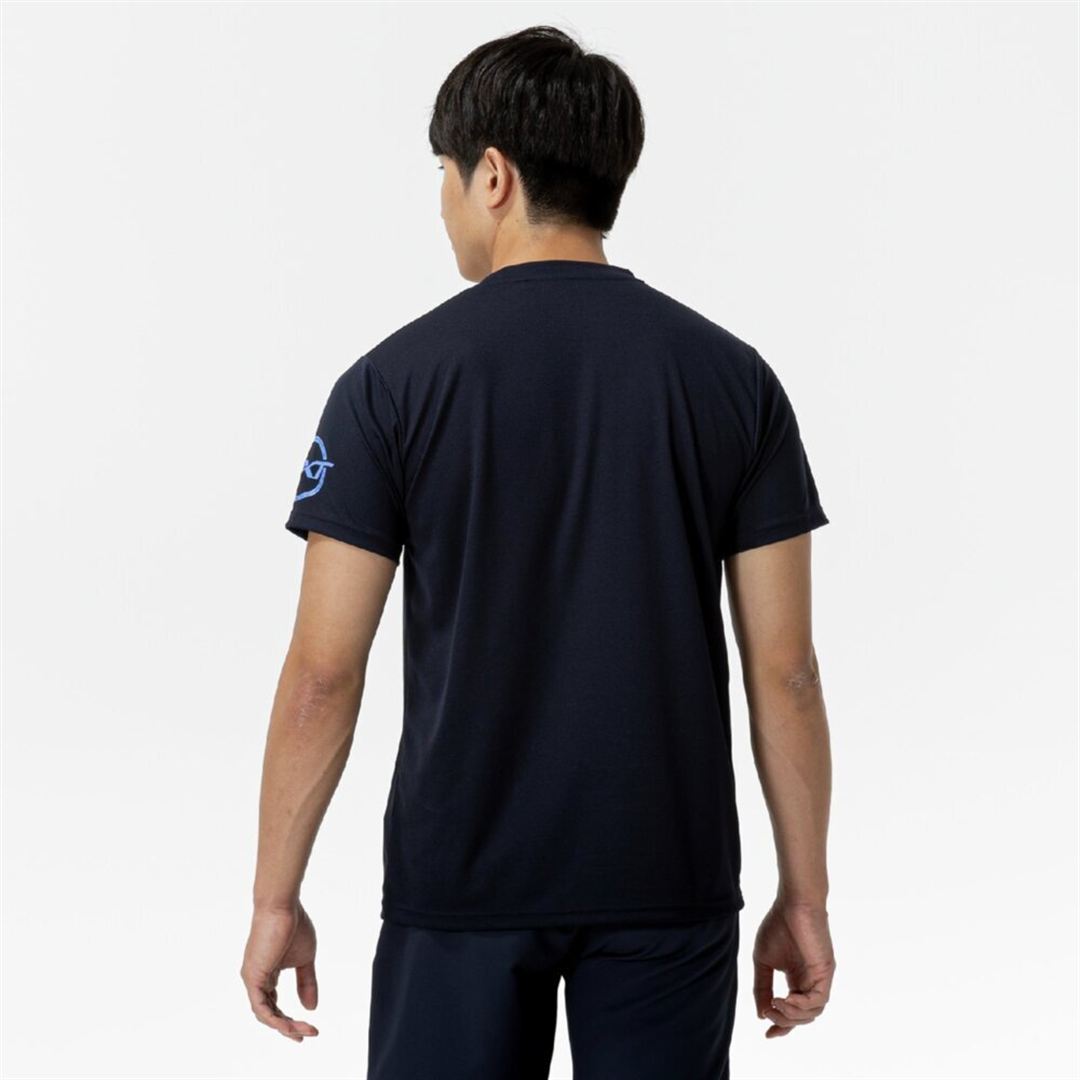 【接触冷感】アイスタッチTシャツ ドレスネイビー S